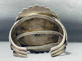 Important Vintage Tohono Turquoise Sterling Silver Bracelet-Nativo Arts