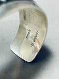 Signed Native American Navajo Sterling Silver Bracelet-Nativo Arts