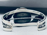 Huge Leaves Vintage Southwest Turquoise Sterling Silver Bracelet-Nativo Arts