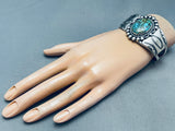 Important Vintage Native American Navajo Royston Turquoise Sterling Silver Bracelet-Nativo Arts