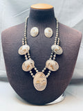 Incredible Vintage Native American Navajo Gold Sterling Silver Pottery Necklace Set-Nativo Arts
