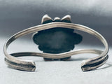 Thick Flower Cluster Turquoise Vintage Native American Navajo Sterling Silver Bracelet-Nativo Arts