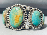 Rare Vintage Native American Navajo Royston Turquoise Sterling Silver Bracelet-Nativo Arts