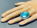 Incredible Vintage Native American Navajo Royston Turquoise Sterling Silver Ring-Nativo Arts