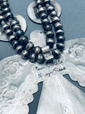 283 Grams Native American Navajo Thunderbird Sterling Silver Squash Blossom Necklace-Nativo Arts