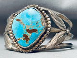 Very Rare Birdseye Mine Vintage Native American Navajo Turquoise Sterling Silver Bracelet-Nativo Arts