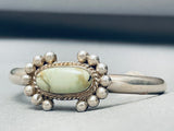 Rob Yellowhorse Vintage Native American Navajo Green Turquoise Sterling Silver Bracelet-Nativo Arts