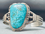 Intricate Vintage Native American Navajo Spiderweb Turquoise Sterling Silver Bracelet-Nativo Arts