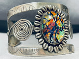 Very Rare Boulder Opal Vintage Southwest Sterling Silver Bracelet-Nativo Arts