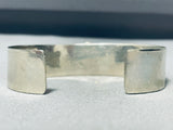 Gorgeous Vintage Native American Navajo Sterling Silver Stamped Bracelet-Nativo Arts