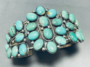 Important Arviso Vintage Native American Navajo Royston Turquoise Sterling Silver Bracelet-Nativo Arts