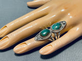Gorgeous Vintage Native American Navajo Royston Turquoise Sterling Silver Ring-Nativo Arts