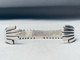 Thicker Serrated Vintage Native American Navajo Sterling Silver Bracelet Cuff-Nativo Arts