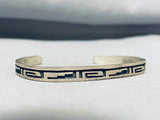 Signed Vintage Native American Hopi Sterling Silver Bracelet-Nativo Arts