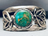 Royston Florals Vintage Native American Navajo Turquoise Sterling Silver Bracelet-Nativo Arts