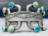 Important Rose Chee Vintage Native American Navajo Turquoise Sterling Silver Bracelet-Nativo Arts
