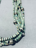 One Of The Best Vintage Native American Navajo Royston Turquoise Sterling Silver Necklace-Nativo Arts