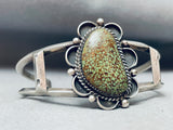 Rare Vintage Native American Navajo #8 Turquoise Sterling Silver Bracelet Old-Nativo Arts