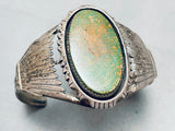 Superior Vintage Native American Navajo Royston Turquoise Sterling Silver Bracelet-Nativo Arts