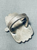 Very Old Vintage Native American Navajo Sterling Silver Ring Old-Nativo Arts