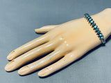 Authentic Vintage Native American Navajo Blue Green Turquoise Sterling Silver Bracelet-Nativo Arts