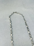 Jan Popovich Vintage Native American Navajo Turquoise Sterling Silver Necklace-Nativo Arts