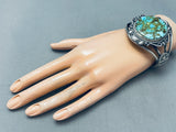 One Of The Best Ever Vintage Native American Navajo Royston Turquoise Sterling Silver Bracelet-Nativo Arts