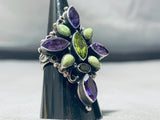 Important Vintage Leo Feeney Amethyst Sterling Silver Ring-Nativo Arts