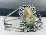 Rare Earlier Deposit Vintage Native American Navajo Royston Turquoise Sterling Silver Bracelet-Nativo Arts