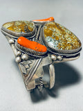 Th Best Vintage Native American Navajo Larry Begay Turquoise Sterling Silver Bracelet-Nativo Arts