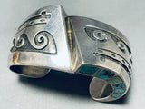 One Of The Most Skilled Workmanship 6 Inch Wrist Vintage Native American Navajo Bracelet-Nativo Arts