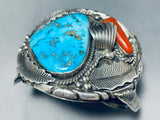 148 Grams Museum Worthy Vintage Native American Navajo Turquoise Sterling Silver Bracelet-Nativo Arts