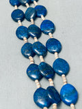One Of The Best Ever Vintage Navajo Lapis Heishi Necklace-Nativo Arts