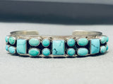 Brilliant Vintage Native American Navajo Frogskin Turquoise Sterling Silver Bracelet-Nativo Arts