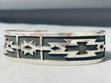 Fred Douglas Native American Navajo Sterling Silver Bracelet-Nativo Arts
