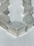 One Of The Most Unique Ever Vintage Native American Navajo Sterling Silver 3d Necklace-Nativo Arts