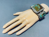 One Of The Best Ever Vintage Navajo Royston Turquoise Sterling Silver Bracelet-Nativo Arts