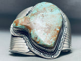 Monumental Vintage Native American Navajo Royston Turquoise Sterling Silver Bracelet-Nativo Arts