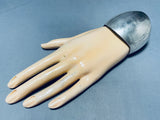Towering Hand Tooled Vintage Native American Navajo Sterling Silver Bracelet Cuff-Nativo Arts