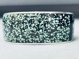 One Of Best Ever 6 Inch Wrist Vintage Native American Navajo Turquoise Sterling Silver Bracelet-Nativo Arts