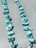 Medicine Man Vintage Native American Navajo Turquoise Heishi Jacla Necklace Old-Nativo Arts