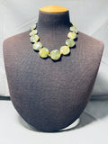 Native American Unforgettable Vintage Santo Domingo Serpentine Sterling Silver Necklace-Nativo Arts