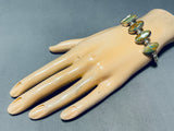 Stunning Vintage Native American Navajo 5 Damale Turquoise Sterling Silver Bracelet-Nativo Arts