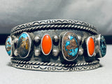 One Of The Best Bisbee Turquoise Vintage Native American Navajo Sterling Silver Bracelet-Nativo Arts