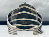 Carlin Turquoise Mine!! Very Rare Vintage Native American Navajo Sterling Silver Bracelet-Nativo Arts