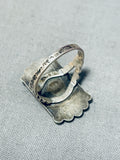 Authentic Vintage Native American Navajo Royston Turquoise Sterling Silver Ring-Nativo Arts