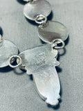 Important Vintage Apache Carlyne Apachito Turquoise Sterling Silver Necklace-Nativo Arts