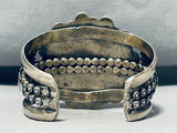 Huge Vintage Native American Navajo Spiny Oyster, Blue Gem Turquoise Sterling Silver Bracelet-Nativo Arts
