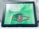 Important 1800's Vintage Native American Navajo Turquoise Sterling Silver Ketoh Bracelet