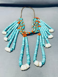 The Most Incredible Vintage Santo Domingo Jacla Turquoise Necklace-Nativo Arts
